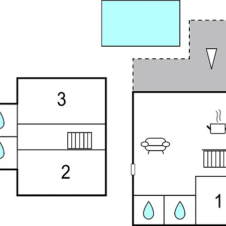 Three-bedroom In 度假居 *